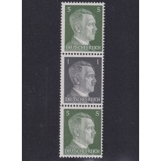 ALEMANIA 1941 ESTAMPILLAS SE-TENANT ZUSAMMENDRUCKE NUEVAS CON GOMA MI S271